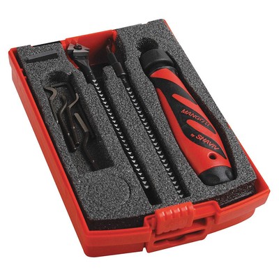 SHAVIV 154-00035 Deburring Tool Set,Plastic,Hi Speed Stl. 45NY02