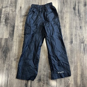 Columbia Pants Kids XXS Black Rain Nylon Elastic Waist Outdoor 2XS