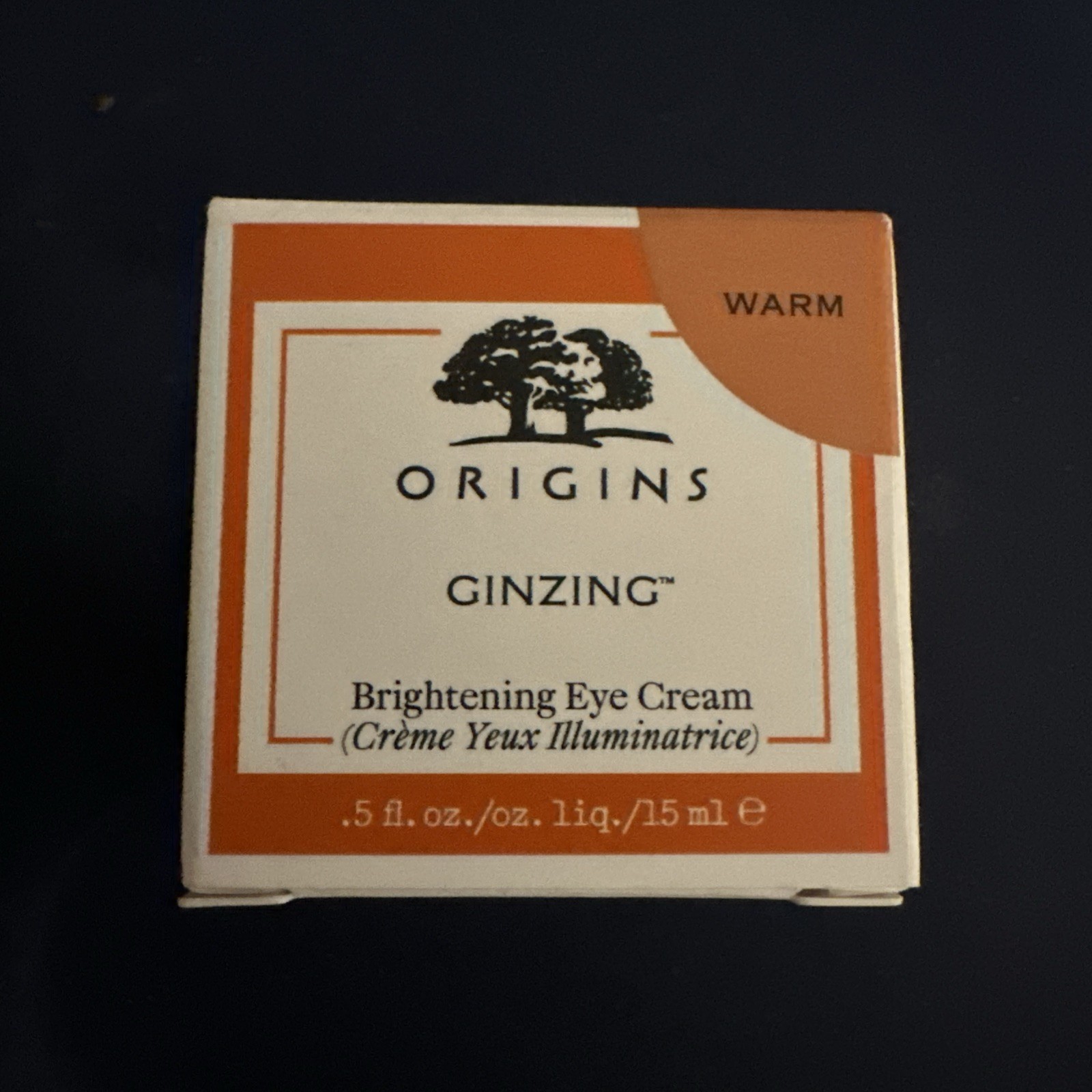 Origins GinZing Refreshing Eye Cream to Brighten & Depuff (Warm)– Brand New