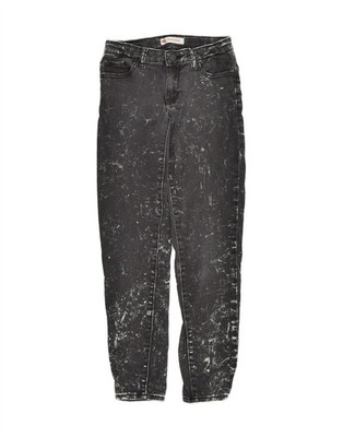 Levi's Mädchen 710 Super Skinny Jeans 11-12 Jahre W25 L26 grau Batik AV01