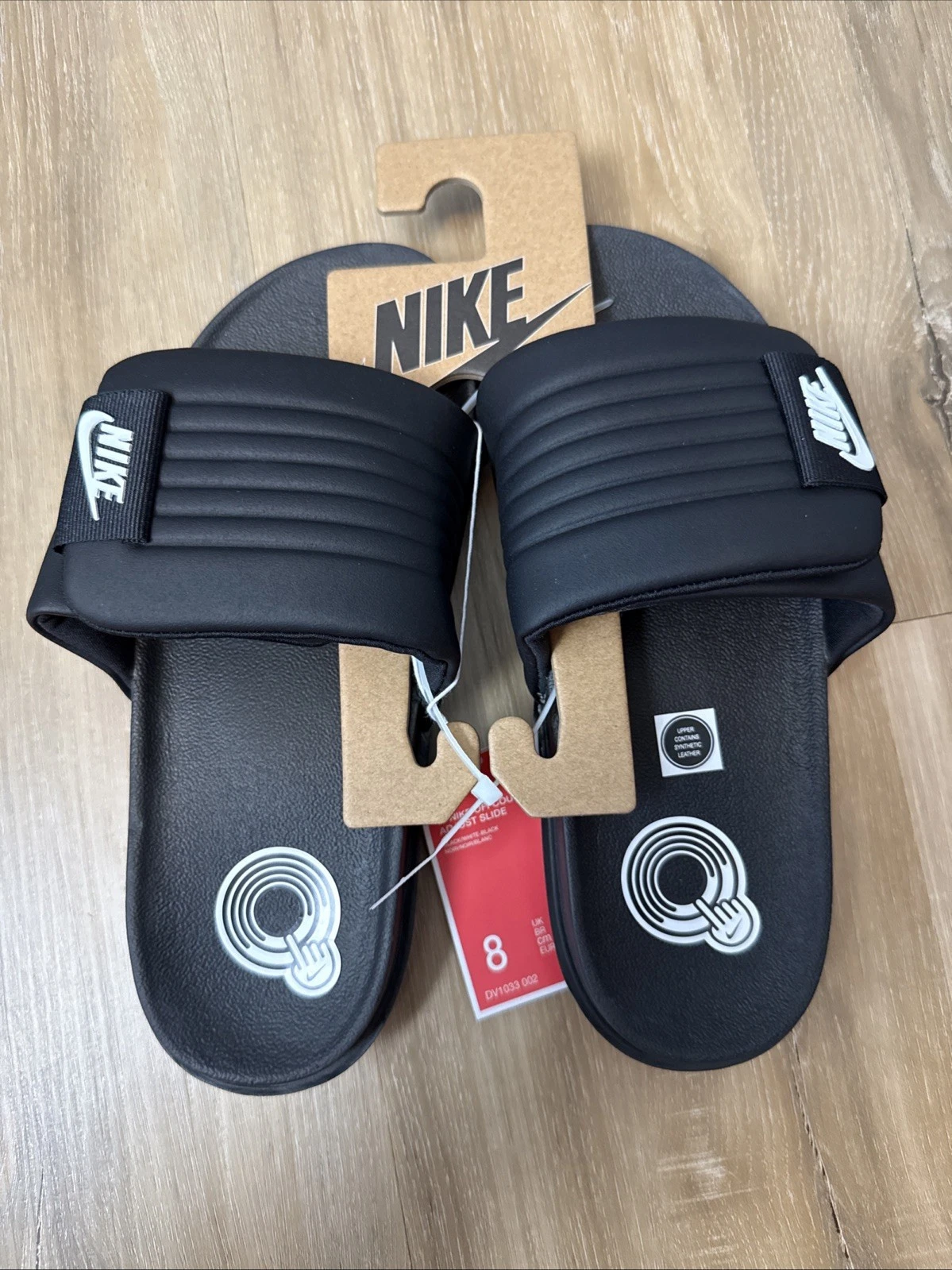 Sandali Nike OffCourt Adjust Slide Nero Bianco DV1033 002 Donna Taglia 8