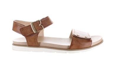 Dr. Scholl's Womens Nicely Sun Brown Ankle Strap Sandals Size 7 (7737099)