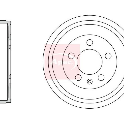 For SEAT CORDOBA 6L2 2002 to 2009 BRAKE DRUM (SINGLE) DRM9936