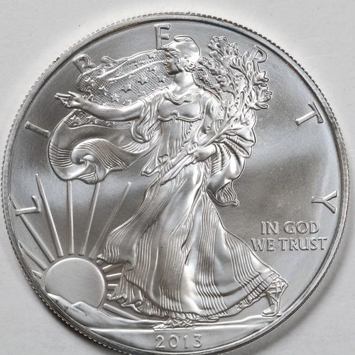 2013 American Silver Eagle (BU) in a Capsule - PRISTINE & AUTHENTIC!