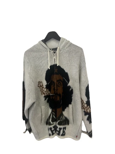 Pull blanc à capuche zippé Supreme Che taille XL