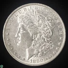 1880-O Morgan Silver Dollar - About Uncirculated Details