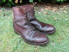 Original WW2 Lotus British Army Officer Ankle Boots Pebble Leather Size 8 1/2