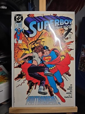SUPERBOY THE COMIC BOOK 3 STORY DAN JURGENS ART JIM MOONEY TY TEMPLETON 1990 .