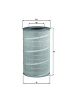 Mahle Luftfilter LX 712 Filtereinsatz FüR Scania 1