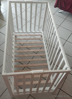 Roba Baby/Kleinkinder Klapp/Falt-Bett B63cm*T123cm*H77cm 2 höhen, OHNE MATRATZE
