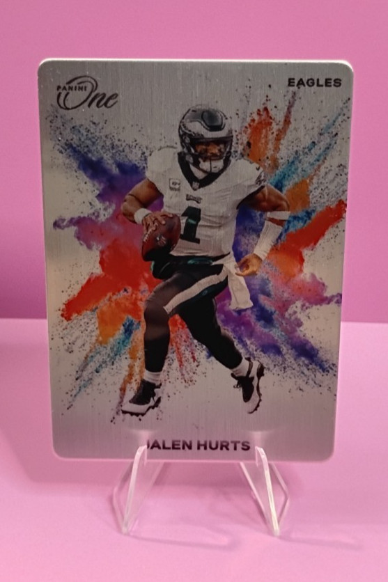 2023 Panini One #6 Jalen Hurts Color Blast Casehit SSP Philadelphia Eagles