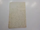 Civil War Letter 1865 Wounded Soldier Bristol Pennsylvania William Fish Signed