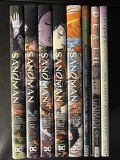The Sandman Deluxe vol 1,2,3,4,5 1-5 Black Orchid Death Overture 8 books READ