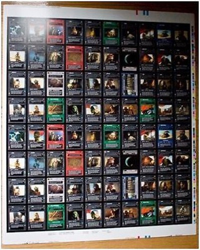 JUEGO DE HOJAS SIN CORTAR Star Wars CCG Jabba's Palace x2 - Imagen 2 de 4