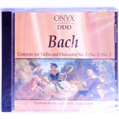 NEW Bach - Concerto For Violin And Orchestra No. 1~No. 2~No. 3 (CD, 1988) Album