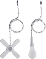 Ceiling Fan Pull Chain, 2Pcs 3Mm Diameter Beaded Ball Fan Pull Chain, 13.6 Inche