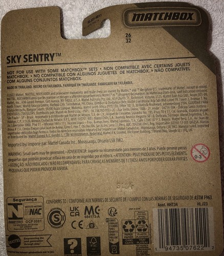 2023 Matchbox Sky Busters #26 Sky Sentry ORANGE | RSQ RESCUE RADAR | FSC NEW - Picture 2 of 2