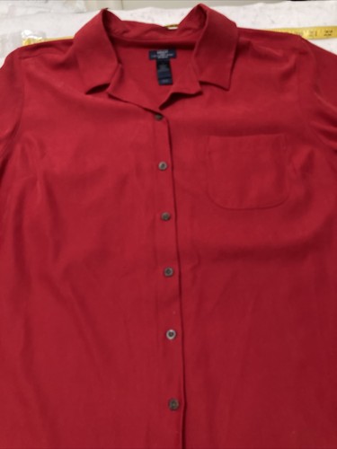 Crazy Horse Liz Claiborne Red Slacket Brushed Material SZ 3 - Picture 6 of 11