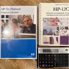 HP Hewlett Packard 12c Platinum Financial Calculator 25th Anniversary Ed