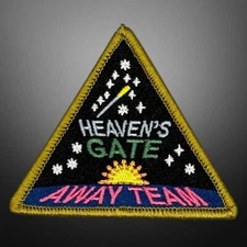Vintage Style Heavens Gate Away Team 3" Embroidered Sew On Patch