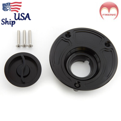 Keyless Gas Fuel Tank Cap Cover For Honda CBR600RR 900RR 1000RR 1100XX - Aluminum Anodized 2 thumbnail image