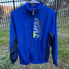 Boys Blue Nike Windbreaker Jacket XL 18/20