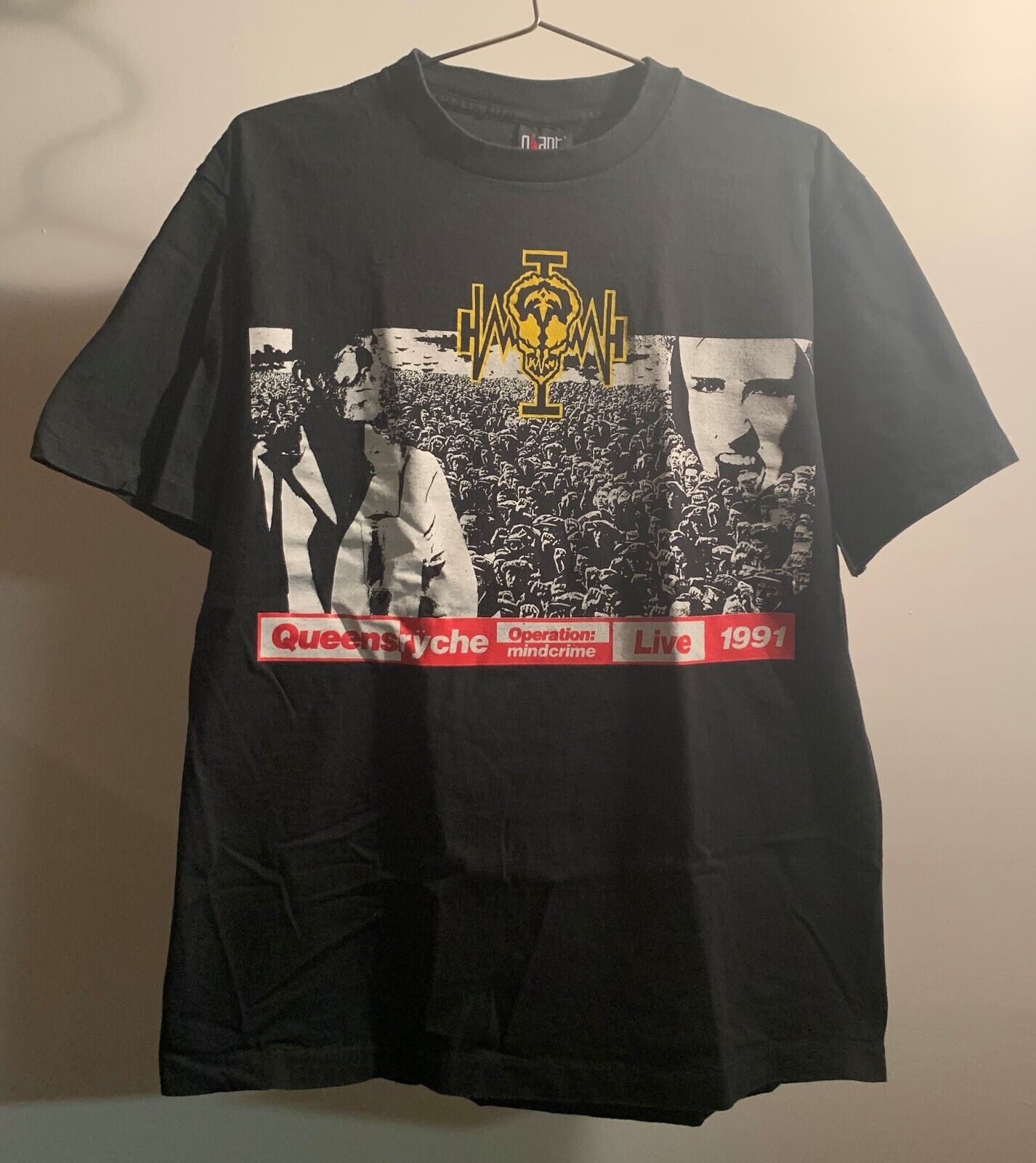 QUEENSRYCHE Vintage 1991 Operation Mindcrime Tour Shirt Men's Large Giant  Nice