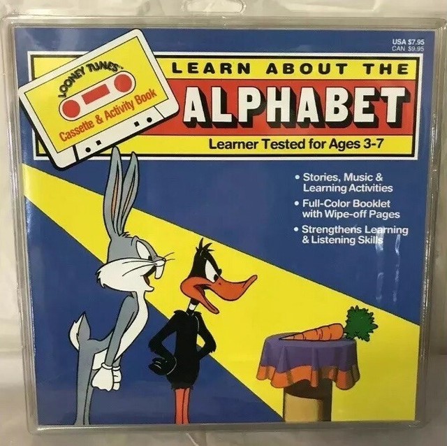 Looney Tunes Learn About The Alphabet. Activity Booklet And Cassette