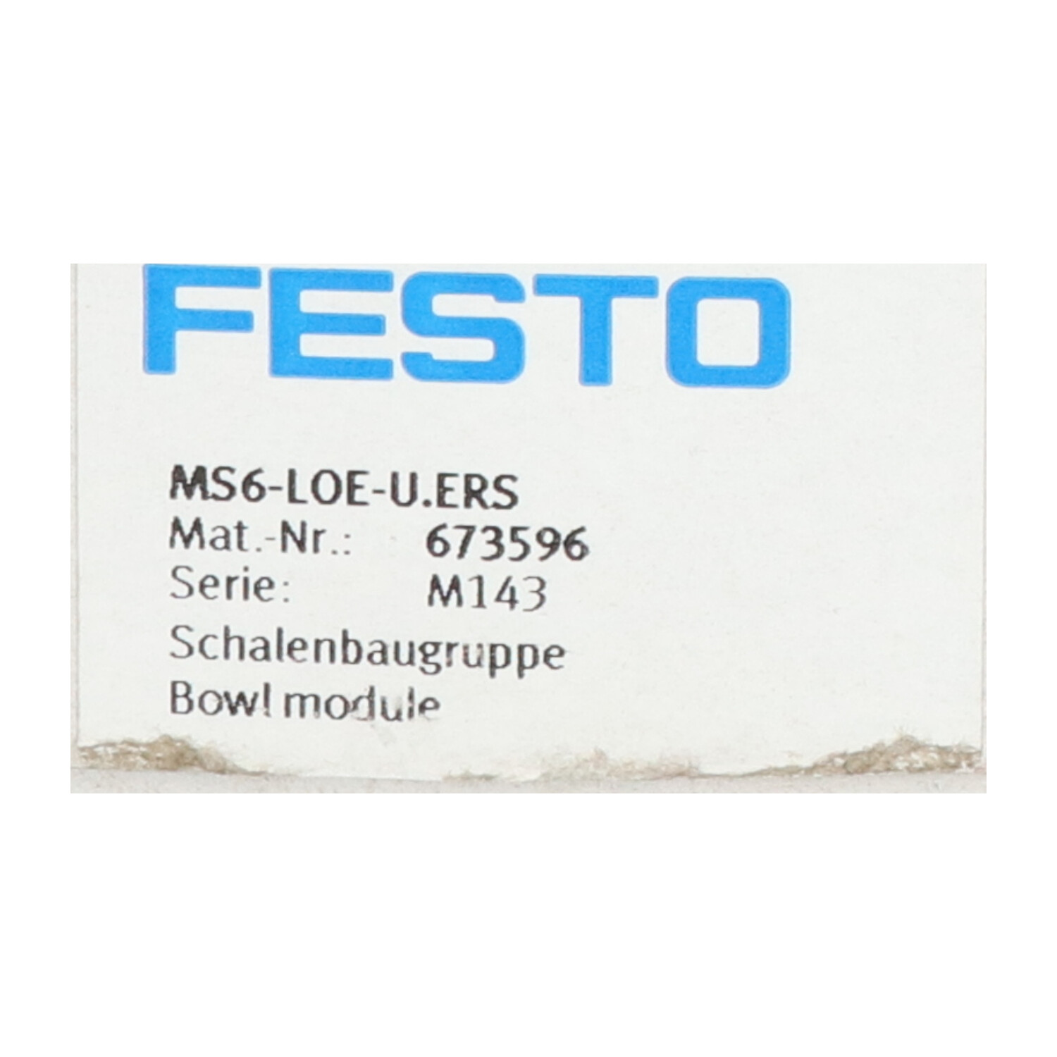 Festo MS6-LOE-U.ERS Bowl Module New NFP | eBay