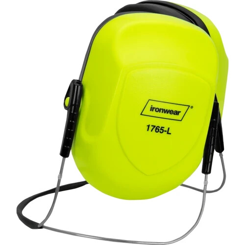 Ironwear 1765 Behind The Head Ear Muffs, Lime, 26 Decibels - Picture 3 of 3
