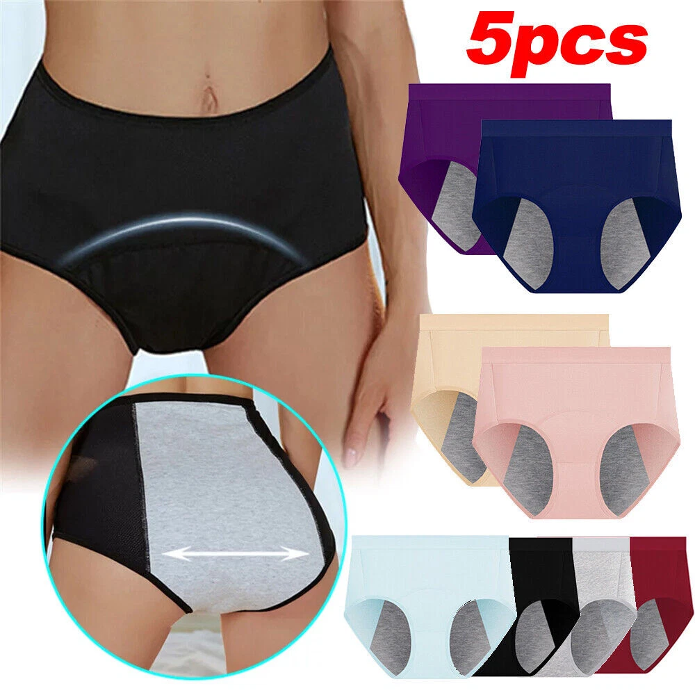 5x Womens Everdries Leakproof Underwear Incontinence Leak Proof Protective  Pants