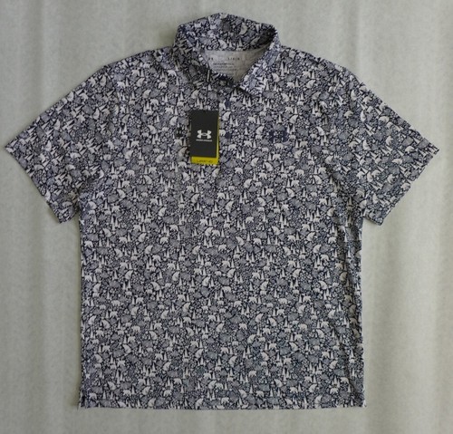 NUEVO CON ETIQUETAS UNDER ARMOUR Golf UPF 40 UA Polo Estampado Playoffs 1378677 Tallas L/XL - Imagen 3 de 12