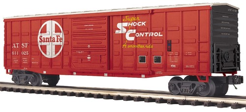 MTH 20-93986 SANTA FE 50' WAFFLE LATERAL BOXCAR O CALIBRE 3 RIELES RD# 611057 | Zustand: New