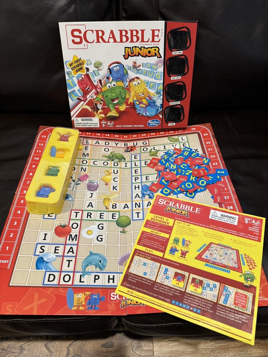 キッズ・ファミリー SCRABBLE Game Scrabble Junior! Complete! Double Sided Board To Grow