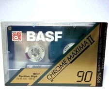 BASF Chrome Maxima 90 Audio Cassette Tape blank (1) NEW BRAND