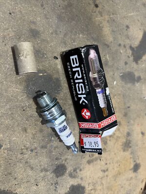 1x BRISK NR15S YS Silver Electrode Single Point Upgrade Petrol/LPG Spark Plugs