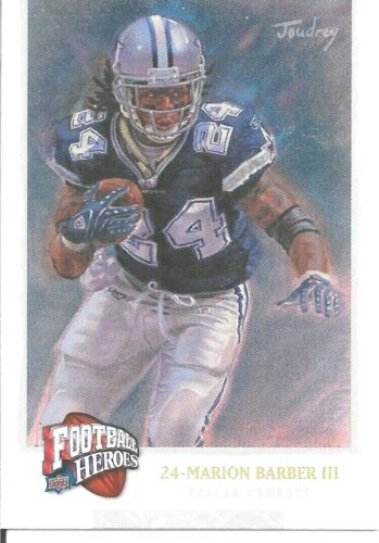 2008 Upper Deck - Football Heroes: Cowboys - Marion Barber III - RB - Card #61