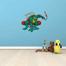 Teenage Mutant Ninja Turtles Cartoon Kids Room Wall Decor Sticker Decal 25"X20"