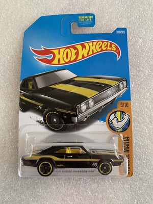 Hot Wheels Muscle Mania '69 Dodge Charger 500 schwarz Long Card DVC41