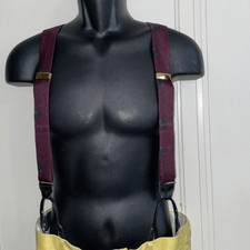 Vintage Dunhill purple suspenders