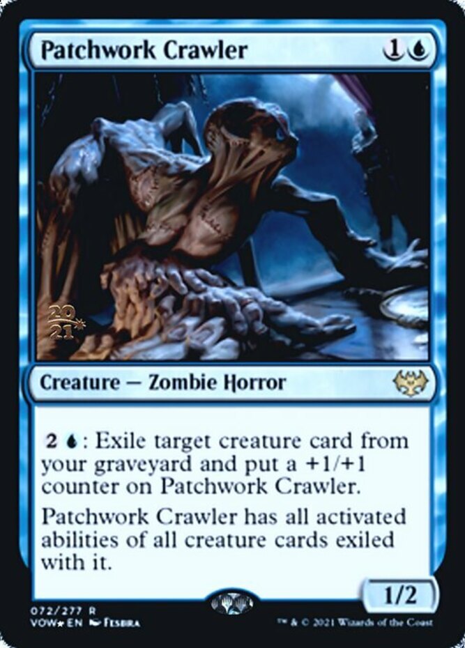 Patchwork Crawler - Foil - Prerelease Promo NM, English MTG Innistrad: Crimson V