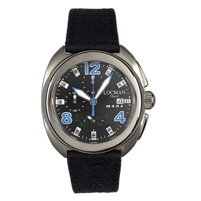 LOCMAN MARE Unisex Chronograph Titanium Watch W/R 10 ATM REF 133, 39 mm Quartz 
