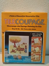 Vintage Craft Master Tile Coupage Tile Making Sponge Kit