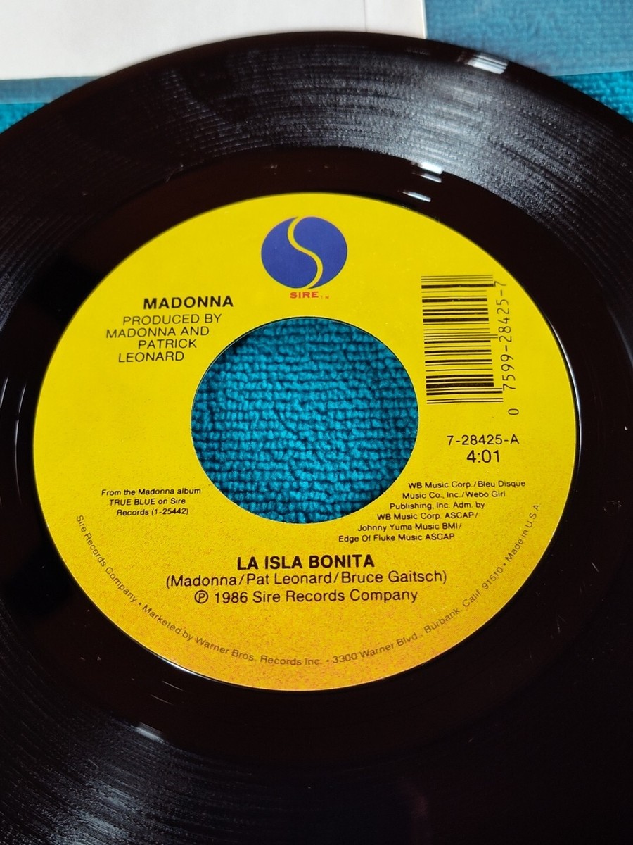 MADONNA,La Isla Bonita,Record#, 7-28425,Vintage,1986,7