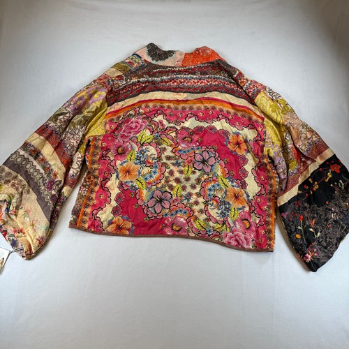 Neu mit Etikett Johnny Was Wende Kallaway Pathchwork Flora Kimono Jacke Seitentasche XS - Bild 14 von 23
