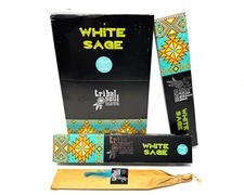 Tribal Soul WHITE SAGE Incense Sticks: Choose 15 30 45 90 or 180 gm