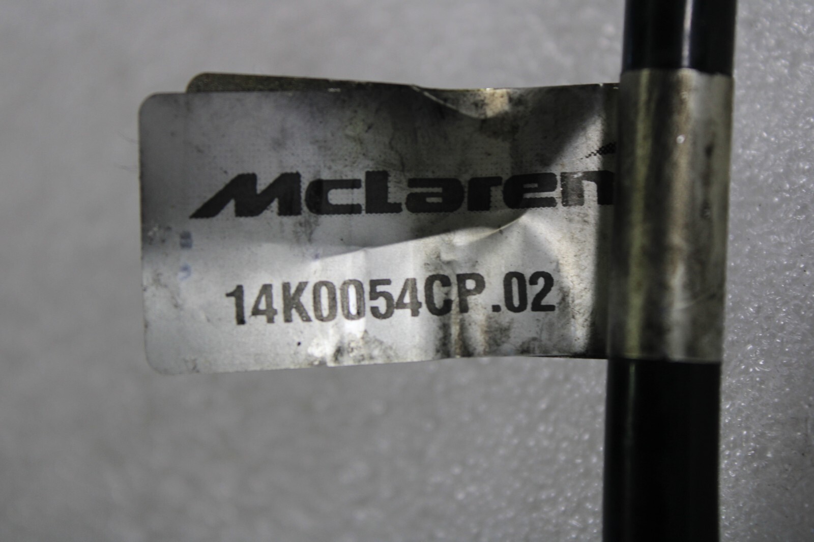 Mclaren 720S, Emission Hose, Used, P/N 14K0054CP