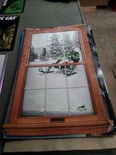 2014 TEAM ARCTIC CAT OUT THE WINDOW WINTER 38" x 25" SNOWMOBILE POSTER