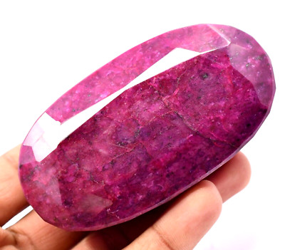 1354.5 CT Natural Huge Red Ruby Certified Museum Use Oval Earth-Mined Gemstone