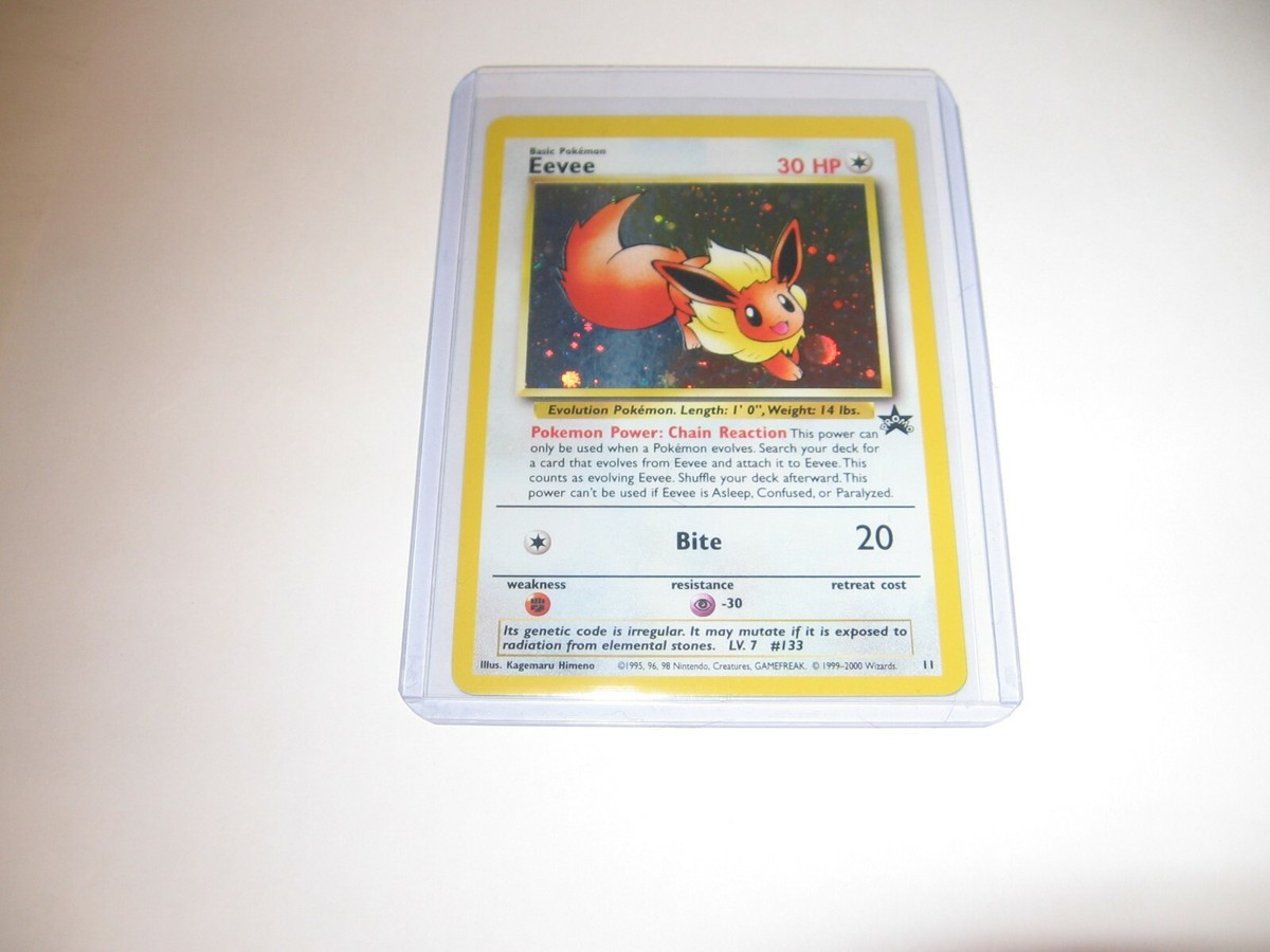 Eevee # 11 WOTC Black Star Promo HOLO Pokemon Card possible MINT